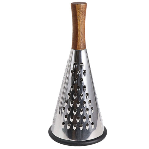 Stainless Steel Box Grater with Wooden Handle 2