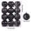 Navy Blue Christmas Ornaments Plastic Ball 24PCS 4cm 2