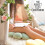 Blomsterformet kastepute 21,5 tommer gul 6