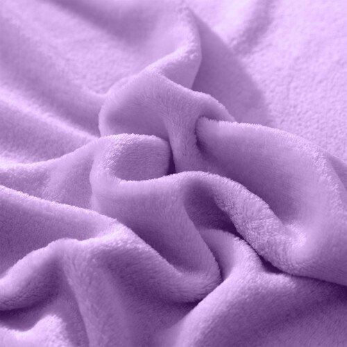 Microfiber Flannel Blanket Soft Ultra-Warm Purple 1 Pack 2
