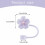 Silicone Straw Cap Flower Design for 10mm Straws 3