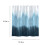 Shower Curtain Set Blue Gradient 71x71 Inch Waterproof 3
