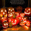 Lanterna de Abóbora LED Herrnalise 9x7,4 polegadas, Decoração Iluminada a Pilhas, Lembrancinha para Festa de Halloween, Decoração para Casa e 7