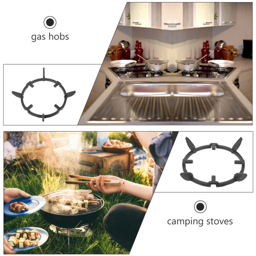 Gas Stove Rack Non-Slip Round Stand1Pack 2