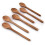 Ensemble de 6 cuillères de cuisine en bois d'acacia 2