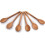 Ensemble de 6 cuillères de cuisine en bois d'acacia 3