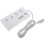 Strip USB Charger 4 Sockets White Copper Rubber 1