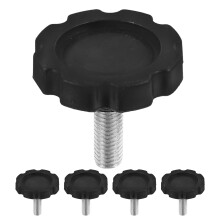 5Stk Handspannschrauben Schwarz Für Patio Sonnenschirmbasis Zubehör
