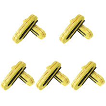 10Pcs Durable Yellow Polyester Lifting Straps for Hoist and Winch Use