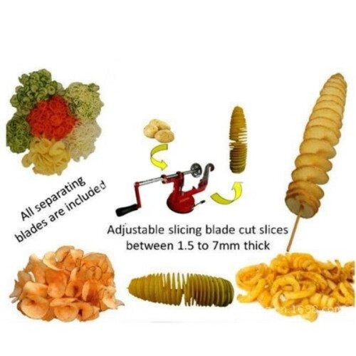 Affettatrice automatica a spirale per patate in acciaio inox 2