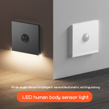 Lampka nocna LED z czujnikiem ruchu ciała, szeroki kąt widzenia 110