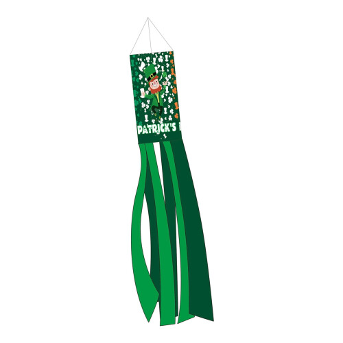 Biruta do Dia de São Patrício com trevo verde, 99 cm (39 polegadas)