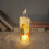 Flamfria LED-julljus med tomte, 12-pack 1
