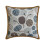 Capa de almofada decorativa com estampa de abóbora em jacquard marrom, 56 x 56 cm (22 x 22 polegadas) 1