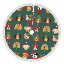 Christmas Tree Skirt 48 Inch Rustic Holiday Decor