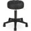 Tabouret de dessin pivotant réglable en cuir PU noir 1