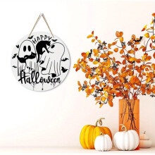 Halloween puinen pyöreä kyltti koristeellinen juhlalahja