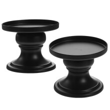 Metallinen pylväskynttilänjalka Retro Vintage 2 kpl