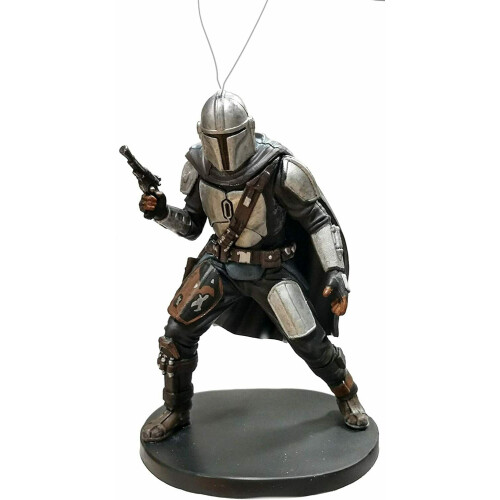 Ornament de Crăciun Mandalorian din PVC, 10 cm
