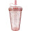 Mug à paille en forme de donut, 420 ml, double paroi 1
