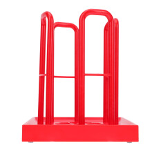 Punainen muovinen paperimukiteline – 15,5 x 13,8 cm