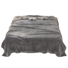 Coral Fleece Blanket 100x150cm Dark Grey