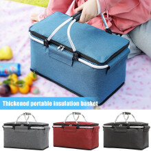 Panier de pique-nique isotherme pliable 18 L en tissu Oxford
