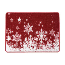 Kerstbadmat, antislip, polyester, 50x60 cm