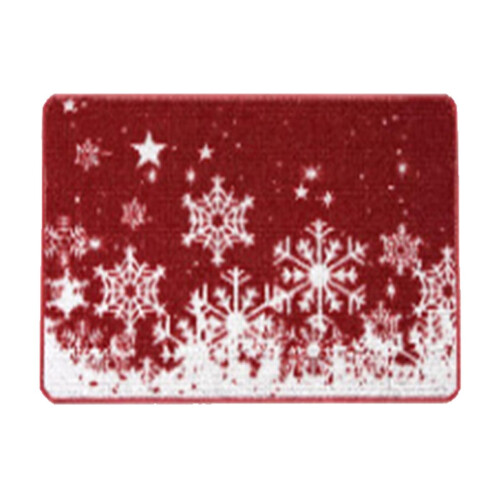 Kerstbadmat, antislip, polyester, 50x60 cm