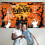 Theme Fabric Banner Background with Pumpkin Bat Moon Design 4