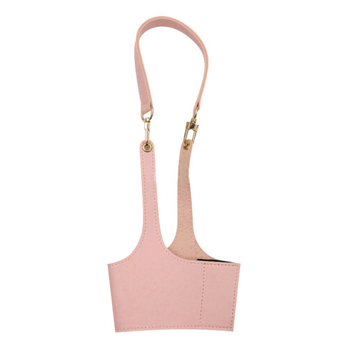 Kunstleren bekerhouder met klittenbandsluiting, 32 cm 1