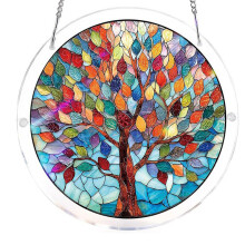 Elegant Acrylic Window Hanging Puzzle Art Suitable For-4