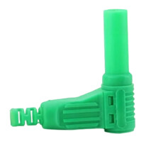 4Mm Right Angles Banana Plugs Connector with Nylon-Green