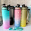 Hesroicy water bottle 1000ml leakproof durable with scale 4