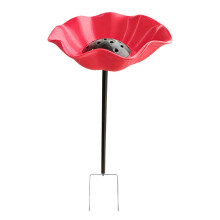 Elegant Bird Bath Stake Feeder Bowl for Outdoor Space Durable