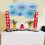 Wall Hanging Paper Fans Set Silver Blue 6-Pack 4