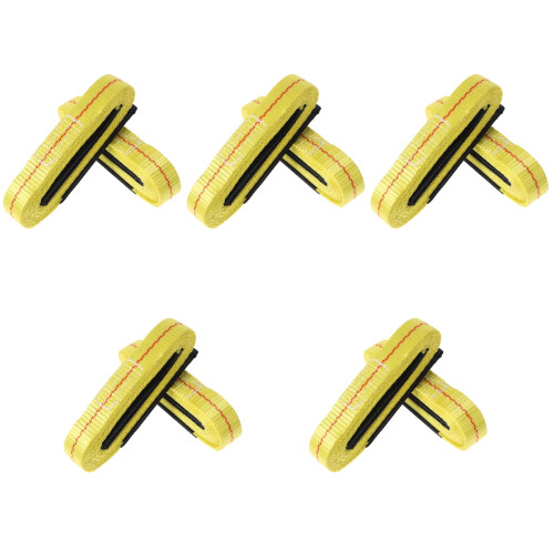 10Pcs Durable Yellow Polyester Lifting Straps for Hoist and Winch Use 1