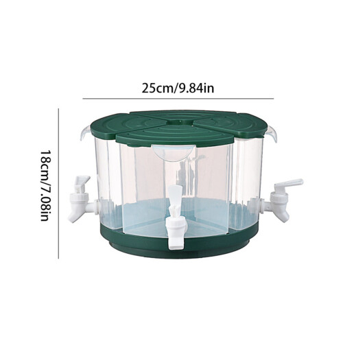 Beverage Dispenser 5.5L White with Spigot and 4 Grids 2