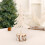 Mini Christmas Tree Ornament European Style White 1 Piece 2