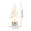 Mini Christmas Tree Ornament European Style White 1 Piece 3