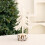 Mini Christmas Tree Ornament European Style White 1 Piece 4