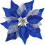 Blue Glitter Poinsettia Picks 14 Pack 1
