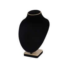 Premium Velvety Jewelry Holder With-gold edge. necklace