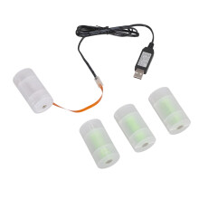 USB Power Converter 6V D Battery Elimination-Black 1 meter