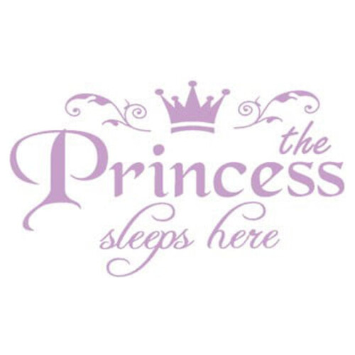 Αυτοκόλλητο τοίχου Princess βινυλίου, αφαιρούμενο, 1 τεμάχιο