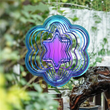 Carillon éolien rond Fankiway en acier inoxydable pour extérieur et intérieur 3D