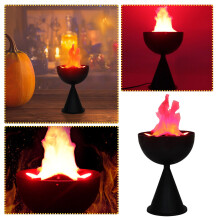 brasero à flamme LED d'Halloween, décoration de maison hantée
