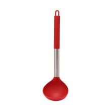 Łyżka do zupy ze stali nierdzewnej z ergonomicznym długim uchwytem (1 sztuka)