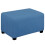 Pineapple-Print Rectangle Ottoman Cover, Dust Blue 1