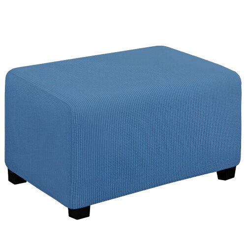 Ottoman cover pineapple grain dust blue M